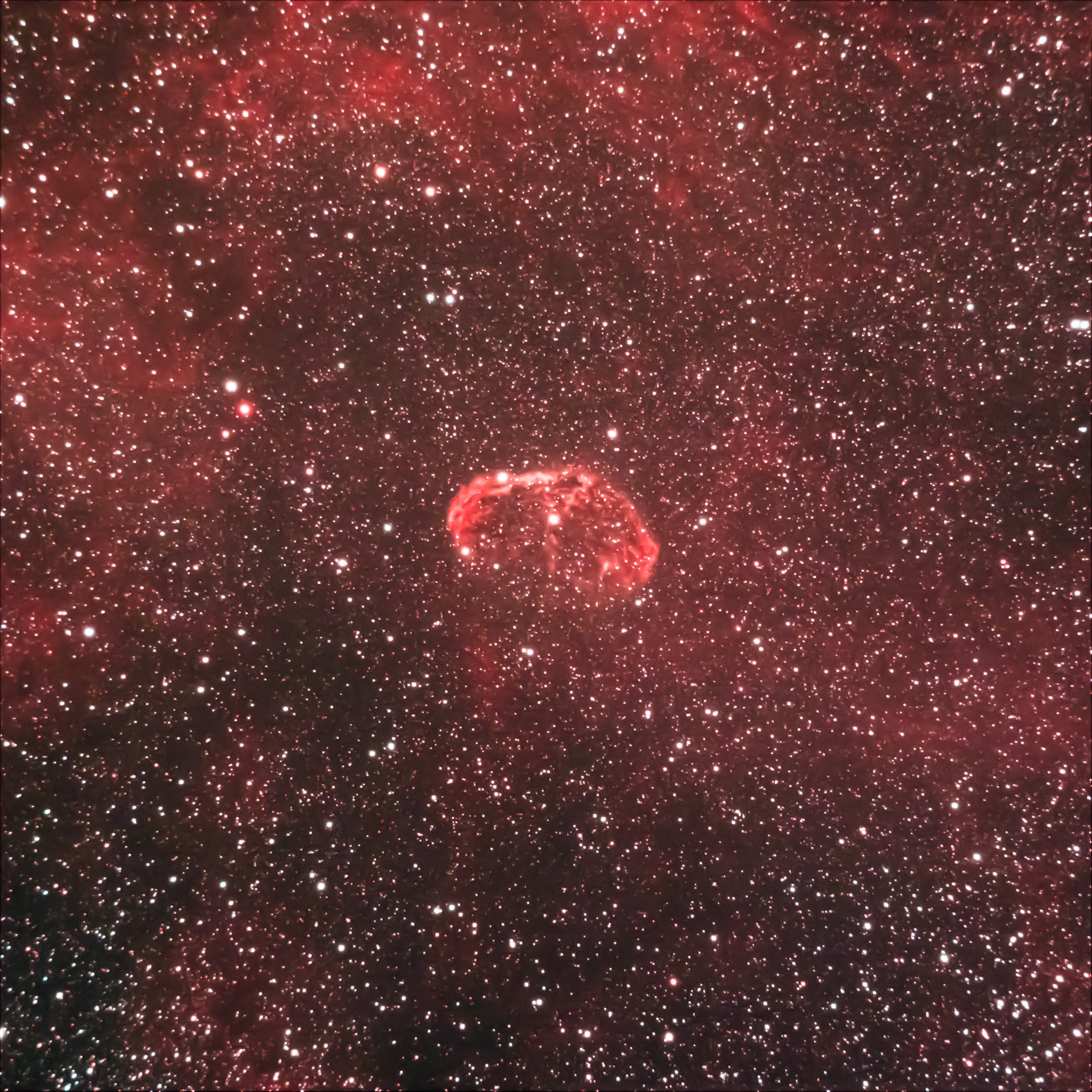 Crescent Nebula (NGC6888) - Astrophotography by Maple Valley Observatory