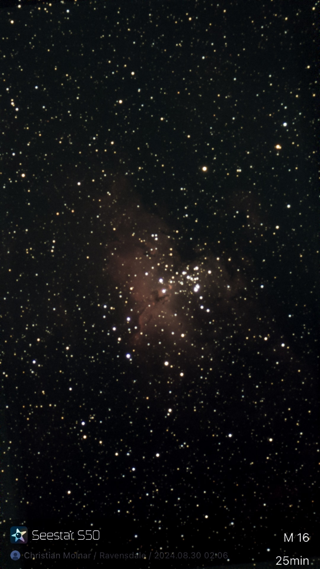 Eagle Nebula (M16) - Astrophotography by Maple Valley Observatory