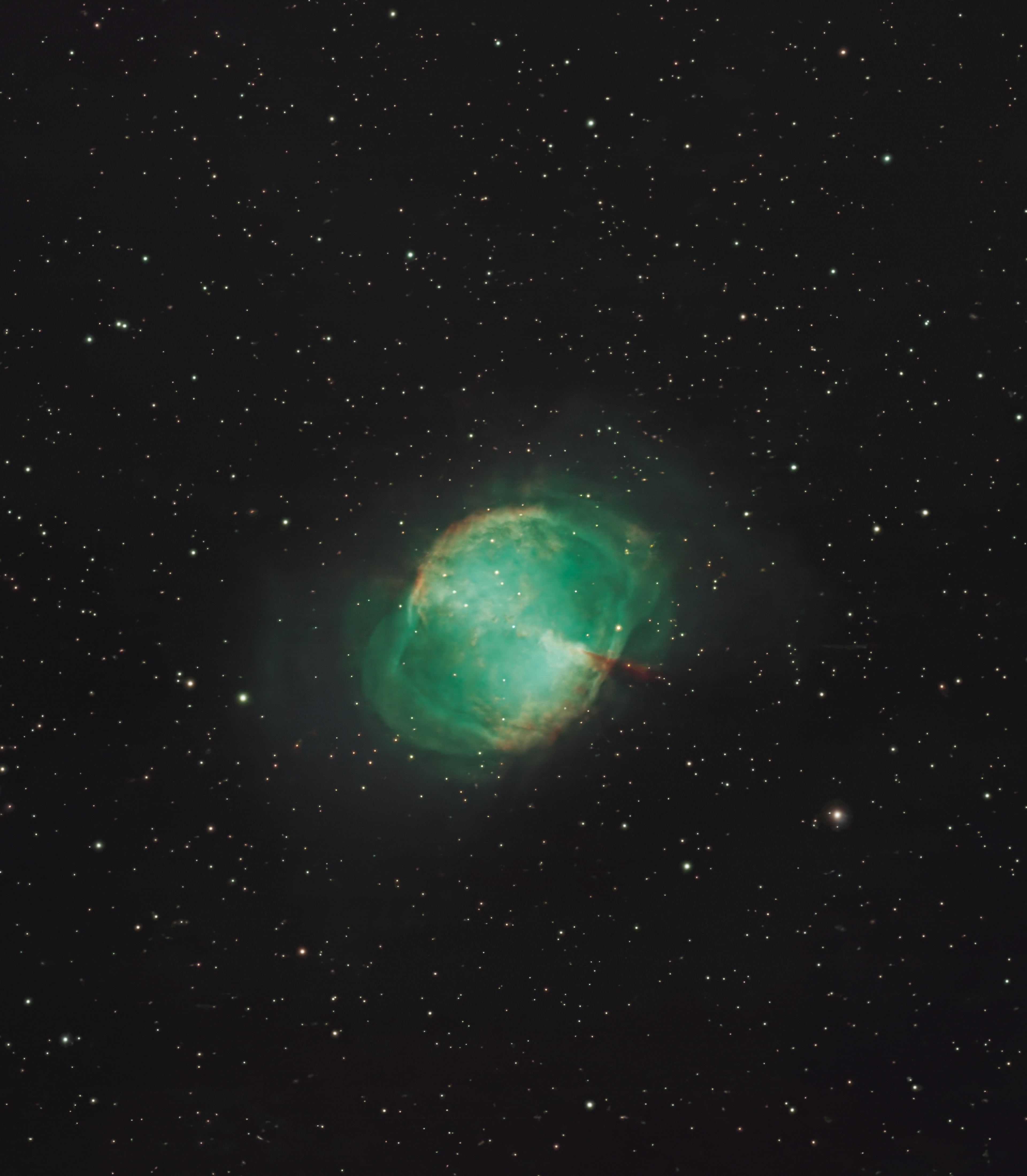 The Dumbbell Nebula (M27) - Astrophotography by Maple Valley Observatory