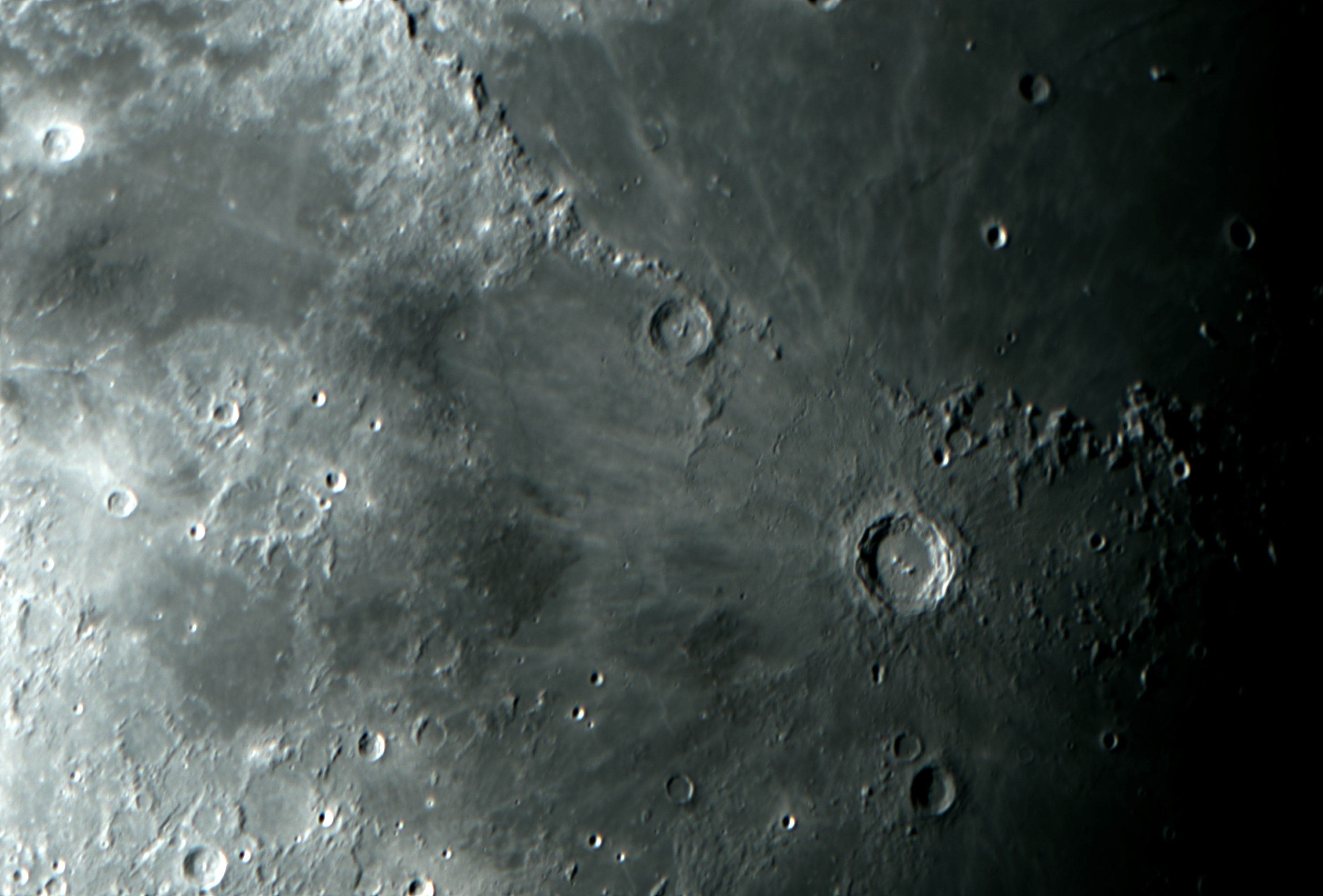 Twilight Moon Copernicus  - Astrophotography by Maple Valley Observatory